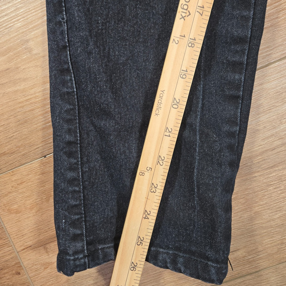GS-115 Jeans Women’s Size 14 Black Distressed Denim Premium Casual Logo Pockets - Picture 7 of 11